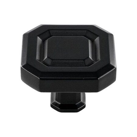 Crown 1-3/4" Monaco Cabinet Knob Matte Black Finish CHK93122BK